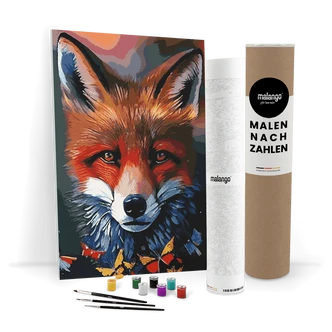 Malen nach Zahlen Leinwandbild - Fuchs Frieda  