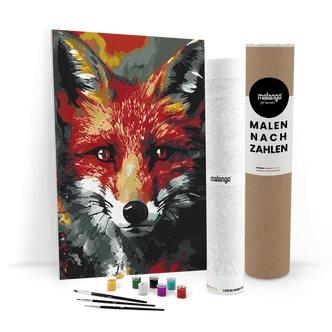 Malen nach Zahlen Leinwandbild - Fuchs Fritz  
