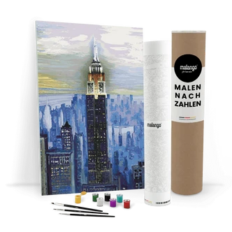 Malen nach Zahlen Leinwandbild - New York Empire State Building  