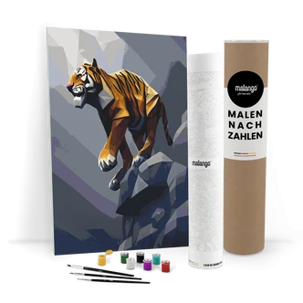 Malen nach Zahlen Leinwandbild - Tiger Taddäus Malen nach Zahlen Leinwandbild - Tiger Taddäus