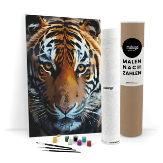 Malen nach Zahlen Leinwandbild - Tiger Talha Malen nach Zahlen Leinwandbild - Tiger Talha