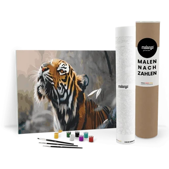 Malen nach Zahlen Leinwandbild - Tiger Tom Malen nach Zahlen Leinwandbild - Tiger Tom