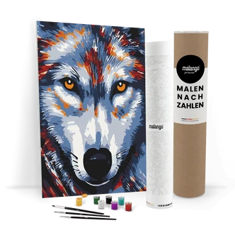 Malen nach Zahlen Leinwandbild - Wolf Whitney Malen nach Zahlen Leinwandbild - Wolf Whitney
