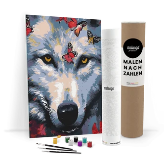 Malen nach Zahlen Leinwandbild - Wolf Wigand Malen nach Zahlen Leinwandbild - Wolf Wigand