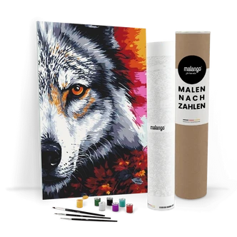Malen nach Zahlen Leinwandbild - Wolf Wynona Malen nach Zahlen Leinwandbild - Wolf Wynona