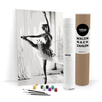 Malen nach Zahlen Leinwandbild - Ballerina Bella  
