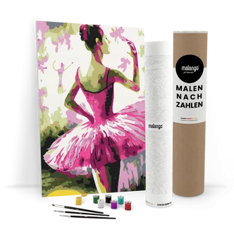 Malen nach Zahlen Leinwandbild - Ballerina Beth  