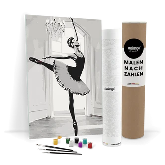 Malen nach Zahlen Leinwandbild - Ballerina Britney  