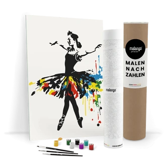 Malen nach Zahlen Leinwandbild - Ballerina Brooke  