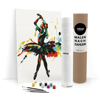 Malen nach Zahlen Leinwandbild - Ballerina Bryanna  