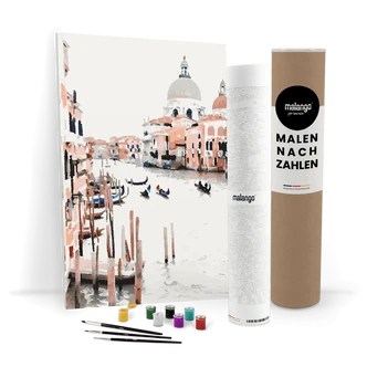 Malen nach Zahlen Leinwandbild - Canale Grande in Venedig  