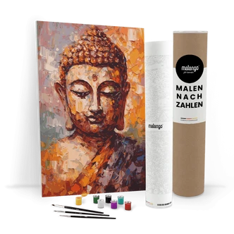 Malen nach Zahlen Leinwandbild - Buddha Balin  