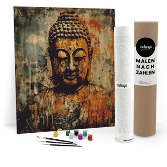 Malen nach Zahlen Leinwandbild - Buddha Bansa  