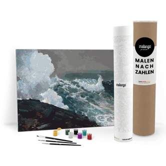 Malen nach Zahlen Leinwandbild - Homer - Northeaster  