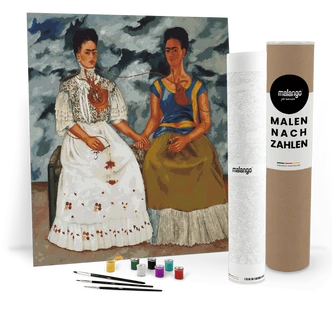 Malen nach Zahlen Leinwandbild - Kahlo - The Two Fridas  