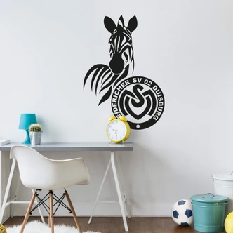 Wandtattoo MSV Duisburg Logo einfarbig 