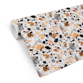 Mustertapete Bunte Terrazzo Steine - Treechild 