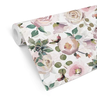 Mustertapete UN Designs - Blumen im Gemälde Stil 