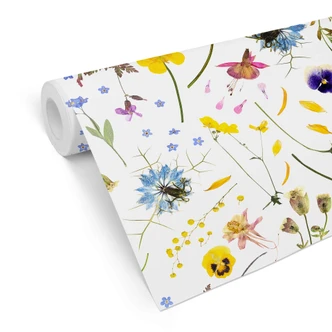 Carta da parati a motivi UN Designs - Fiori secchi 