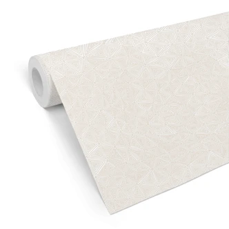 Mustertapete - abstrakte Dreiecke - beige 