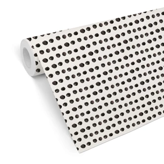 Mustertapete - Aquarell Punkte 01 - schwarz-weiß 