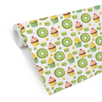 Patterned Wallpaper Sweets 04 