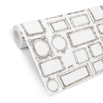Mustertapete - Frame Your Life - braun 