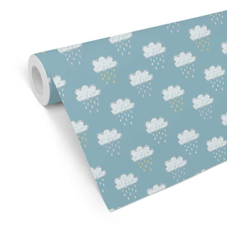 Patterned Wallpaper Friendly Rain 
