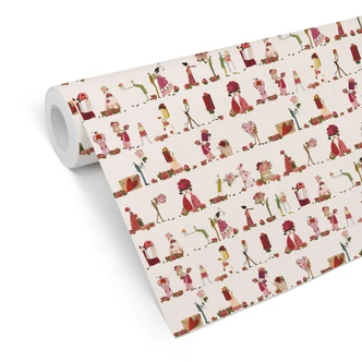 Mustertapete Leffler - Rosenfeen 