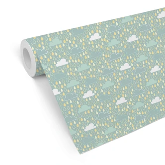 Patterned Wallpaper Sunny Rain 