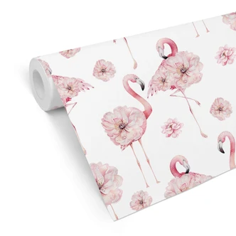 Patterned Wallpaper UN Designs - Flamingo Floralis 