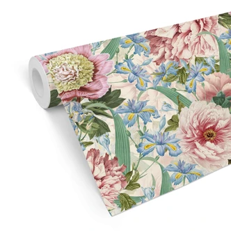 Patroonbehang UN Designs - Vintage Flowers 