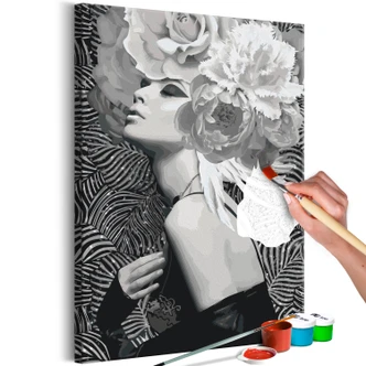 Canvas schilderij - Silver Princess - 40x50 cm - met spieraam - opgespannen 