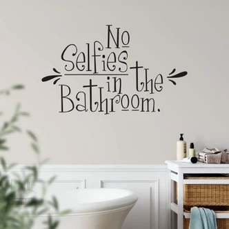 Adesivo murale - No Selfies  