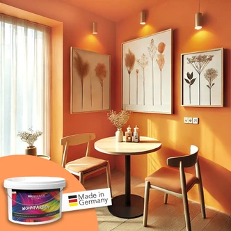 Vægmaling til indvendig mat WALLCOVER Farver Orange 