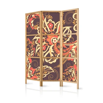 Japanischer Paravent, Raumteiler freistehend, Trennwand - Ethnische Muster 