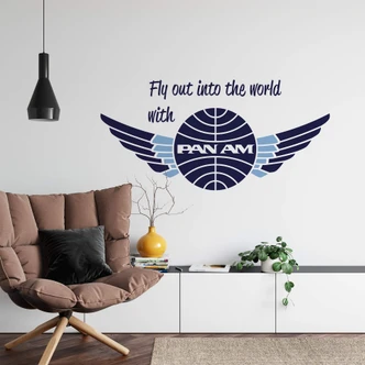 Wall sticker Pan Am Fly out 