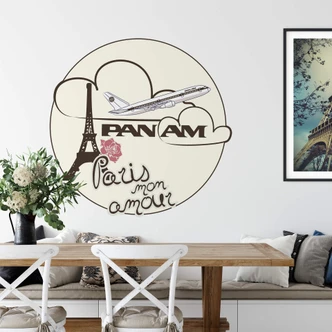 Wall sticker Pan Am Paris mon amour 