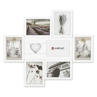 MDF Bilderrahmen Collage mit Herz - 55x60 cm 