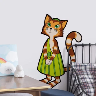 Wandtattoo Pettersson und Findus - Findus hört zu 