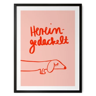 Poster Lustiges Hundemotiv mit Dackel - Arnold 