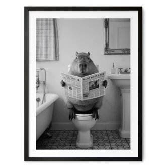 Poster Capibara nella stanza tranquilla 