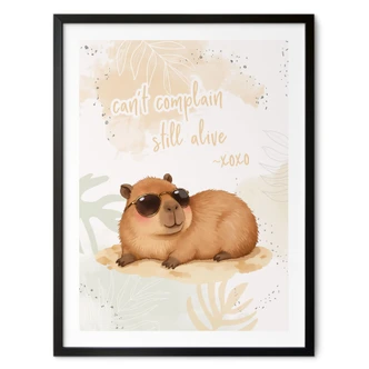 Poster Cooles Capybara - Spruch Still alive Poster Cooles Capybara - Spruch Still alive