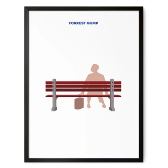 Cartel de cine inspirado en la película "Forrest Gump" - Gomes 