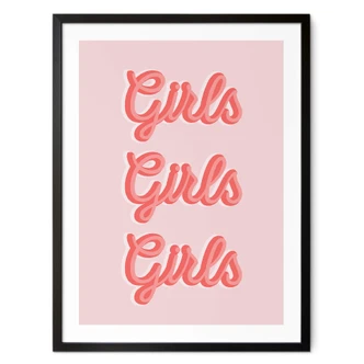 Poster Kerr-Dineen - Girls Girls Girls Poster Kerr-Dineen - Girls Girls Girls