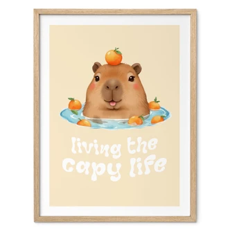 Spruch Poster Lustiges Capybara - Capy Life Spruch Spruch Poster Lustiges Capybara - Capy Life Spruch