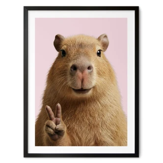 Poster animali Pace Capibara 