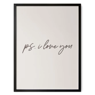 Zeggen Poster Ps. Ik hou van je 