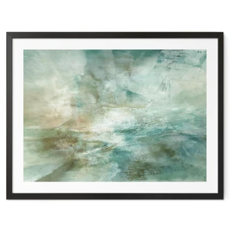 Poster Salbeigrünes Nebellicht - Schmucker 