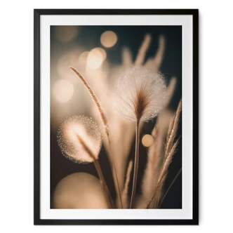 Póster Boho hierbas en luz dorada - Treechild 